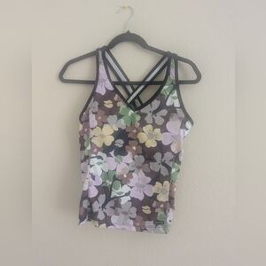 Athleta Floral Camisole in Purple and Green